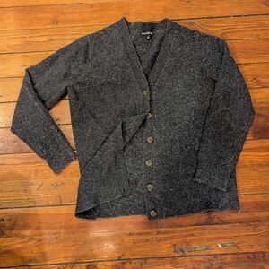 Women's Gray Cardigan Sweater